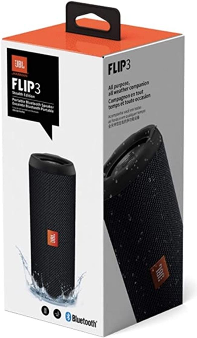 Electrónica JBL Charge 3 Stealth Edition - Altavoz inalámbrico portátil con Bluetooth -