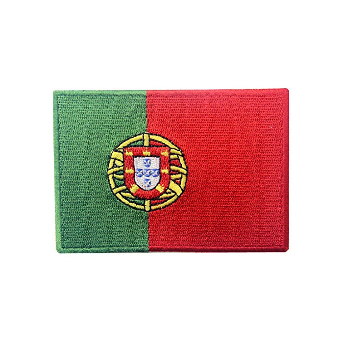 Social Bandera de Portugal Portugués Parche Bordado de Aplicación con Plancha