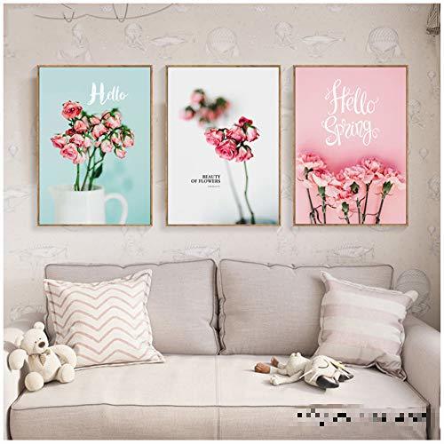 Social Giclee Modern Art Poster Decoracao para Casa Carteles Decorativos Pink Nordic Poster