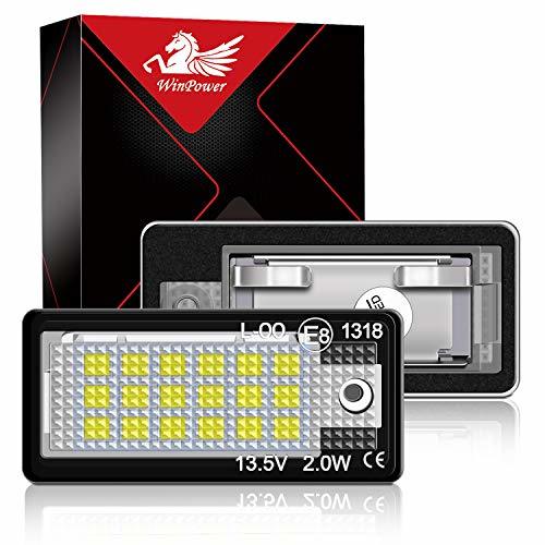 Product WinPower LED Luces de matrícula para coche Lámpara Numero plato luces Bulbos