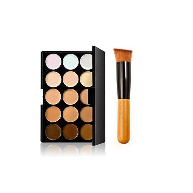 Social Anself - Set de Paleta de Corrector de Maquillaje 15 Colores