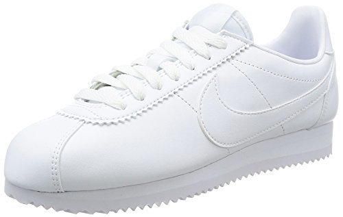 Nike Wmns Classic Cortez Leather, Zapatillas para Mujer, Blanco