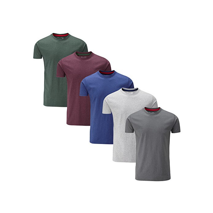 Social Charles Wilson Paquete 5 Camisetas Cuello Redondo Lisas