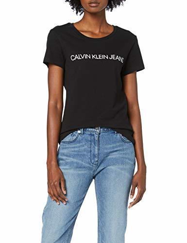 Moda Calvin Klein Core Institutional Logo Slim Fit tee Camiseta, Negro