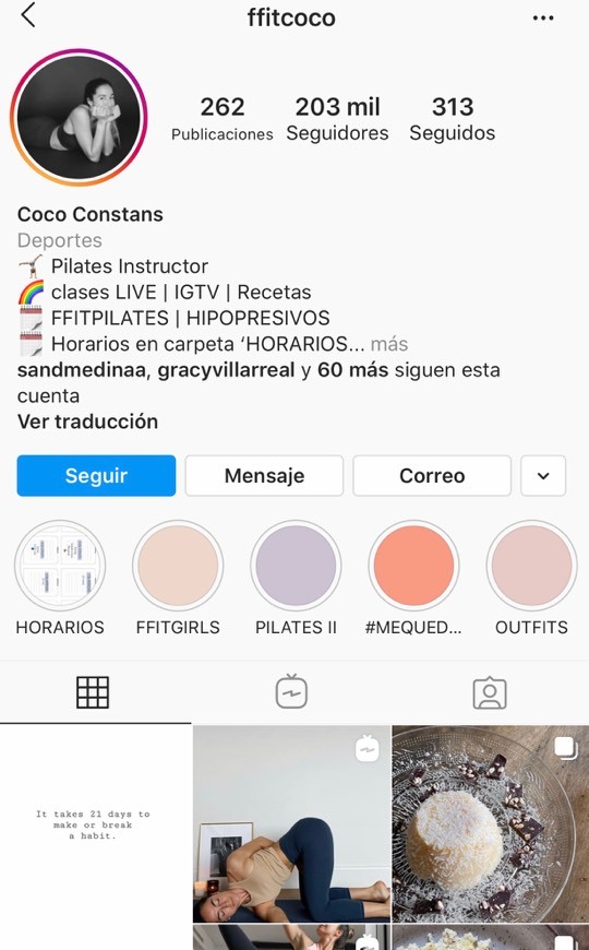 Moda Canal IGTV rutinas diarias