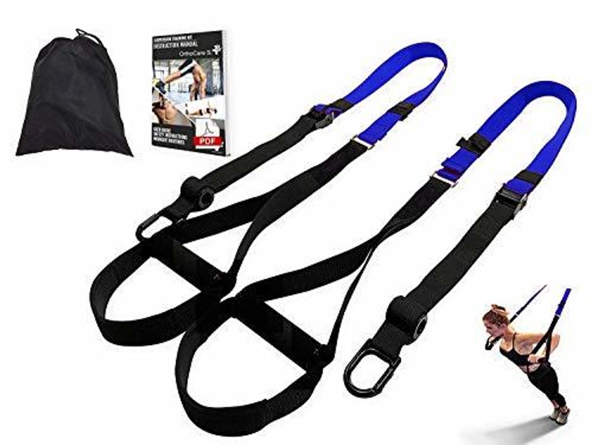 Social Ortho Care S Fitness - Entrenamiento en Suspension/Funcional con Cuerdas. Kit Multifuncion
