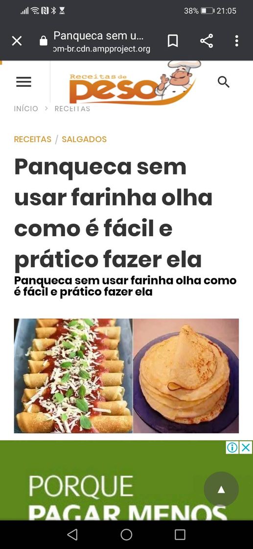 Moda Panqueca sem usar farinha olha como é fácil e prático fazer!