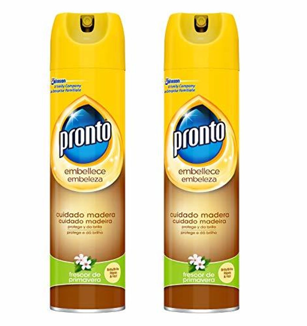 Productos Pronto - Limpiamuebles para Madera Aroma Frescor De Primavera, Pack of 2