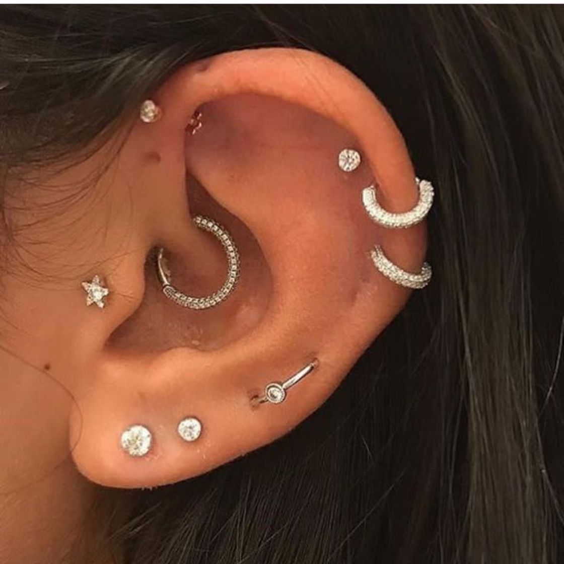 Fashion piercing orelha 