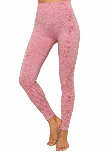 Fashion FITTOO Leggings Sin Costuras Corte de Malla Mujer Pantalon Deportivo Alta Cintura