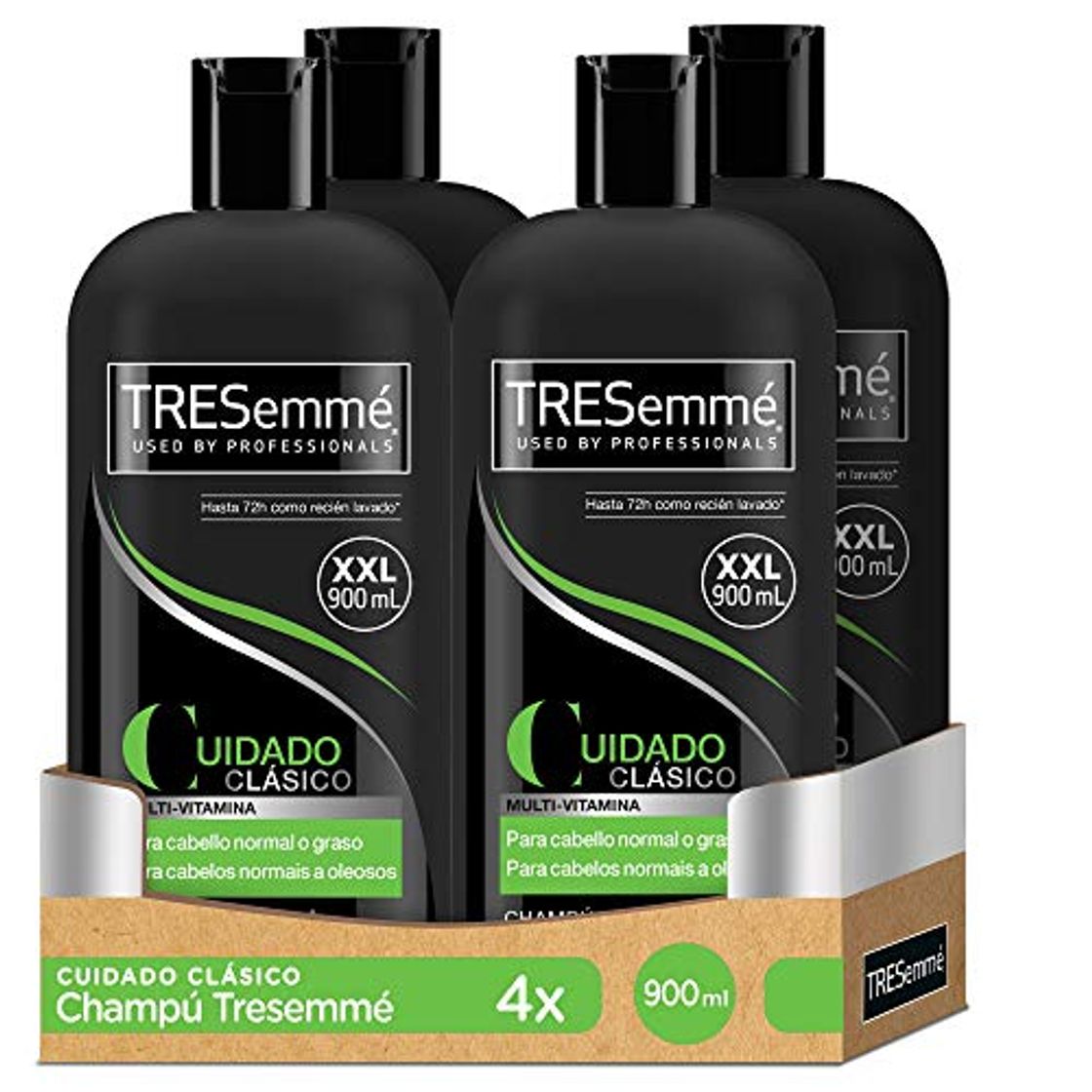 Belleza TRESemmé Champú Cuidado Clásico - Paquete de 4 x 900 ml -