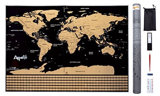 Mapa Mundi para Rascar – Scratch World Map – Póster Grande (82,00