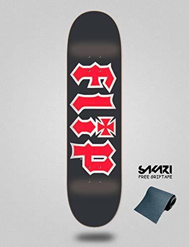 Social Flip Monopatin Skate Skateboard Deck Team HKD Black 8.0"x31.5"