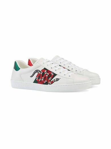 Gucci Ace Sneaker Snake White