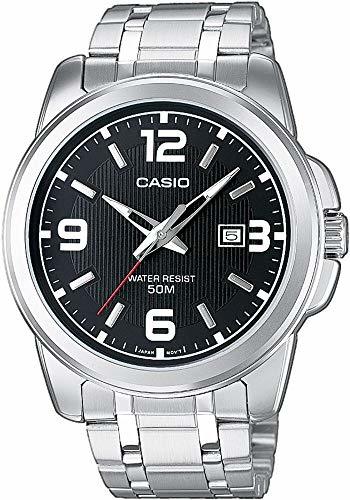 Social Casio Reloj Analógico de Cuarzo con Correa en Acero Inoxidable MTP-1314PD-1AVEF