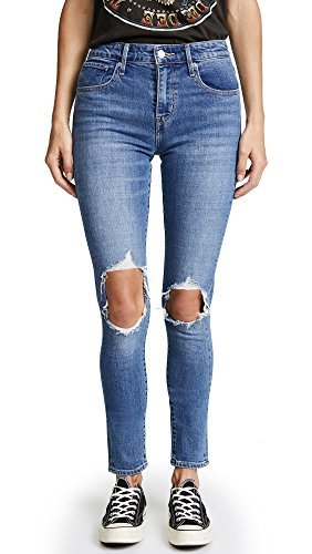 Fashion Levi 's 721 High Rise de la Mujer Distressed Skinny Jeans