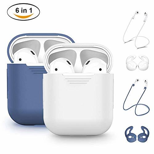 Electrónica YCFIRE Funda Protectora para AirPods, AirPods Accesorios Funda y Piel Protectoras de