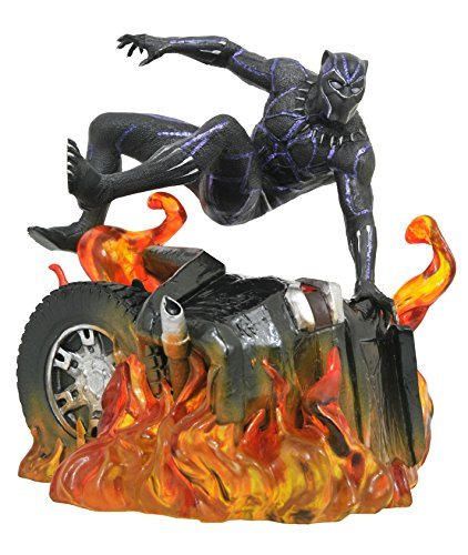 Diamond Select Black Panther Marvel Movie Gallery PVC Statue Black Panther Version