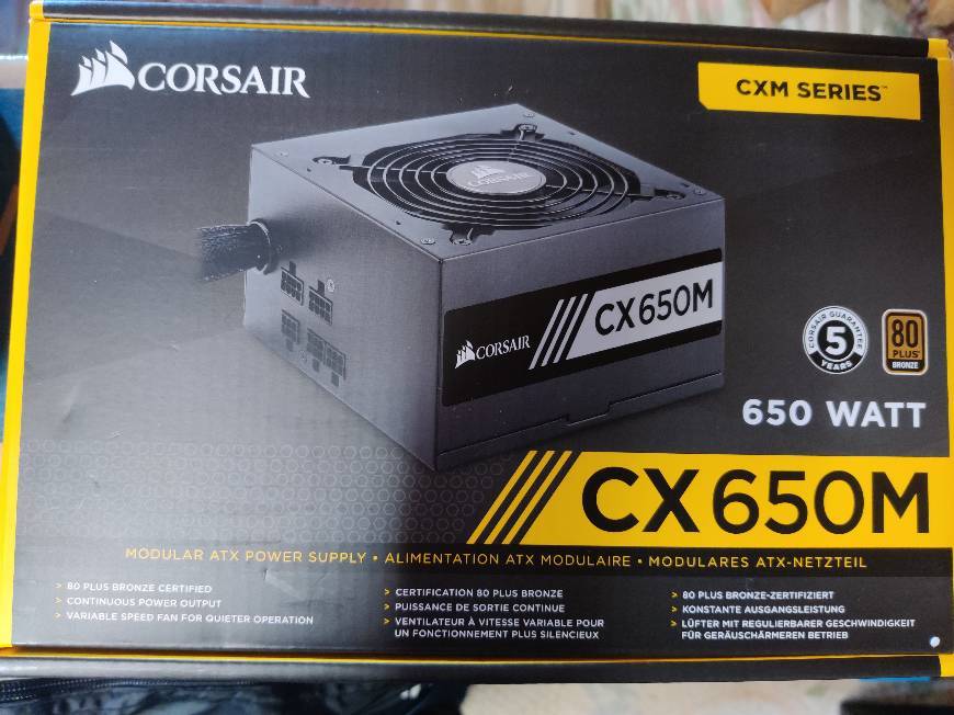 Electronic Corsair CX650M - Fuente de Alimentación