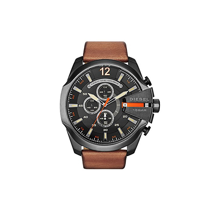 Moda Diesel Reloj Hombre de Analogico con Correa en Cuero DZ4343