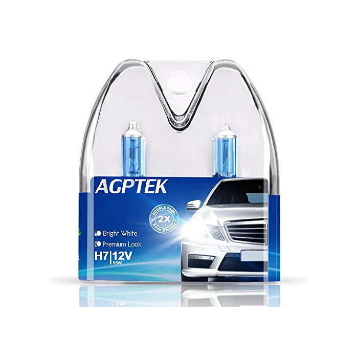 Products AGPTEK 2x H7 Bombilla Para Faros Delanteros 12V 55W