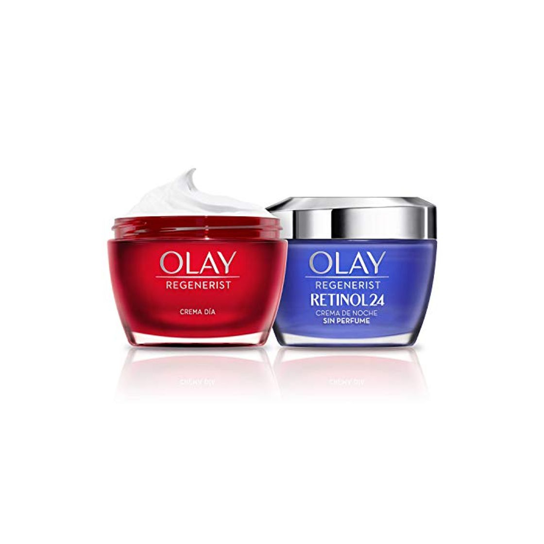 Social Olay Regenerist Crema Facial De Día y Olay Retinol 24 Crema Hidratante