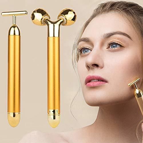 2-EN-1 Beauty Bar 24k Golden Pulse Facial Masajeador facial