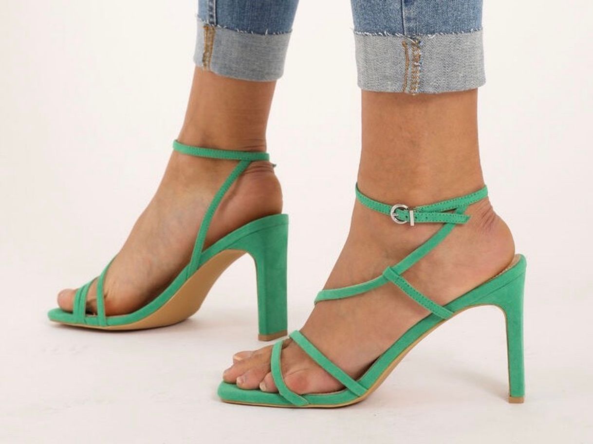 Moda Sandalias de tacón verde