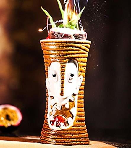 zhqingyu Tongue Skull Tiki Cup Ceramic Tiki Cup Hawaii Cocktail Glass 500ml