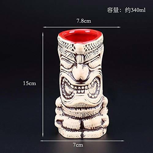 zhqingyu Bar Tiki-Cool Carl único Creativo coctelera Hawaiana Personalidad Tiki Cup Totem