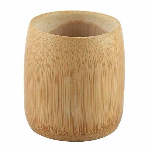 Natural Pure Bamboo Tea Cup Wooden · Taza de té hecha a