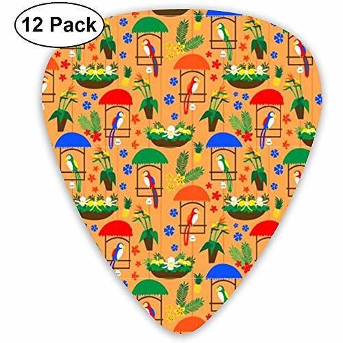 Tiki Room Birds Guitar Picks 12 Pack-3 Tamaños diferentes Incluye Thin