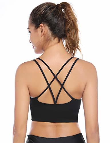 Moda Aibrou Sujetador Deportivo Mujer Push Up