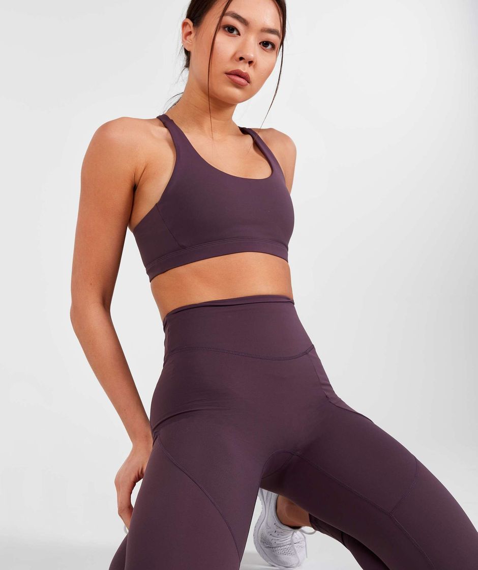 Social Lux High Waisted Leggings - Deep Mauve - Physiq Apparel