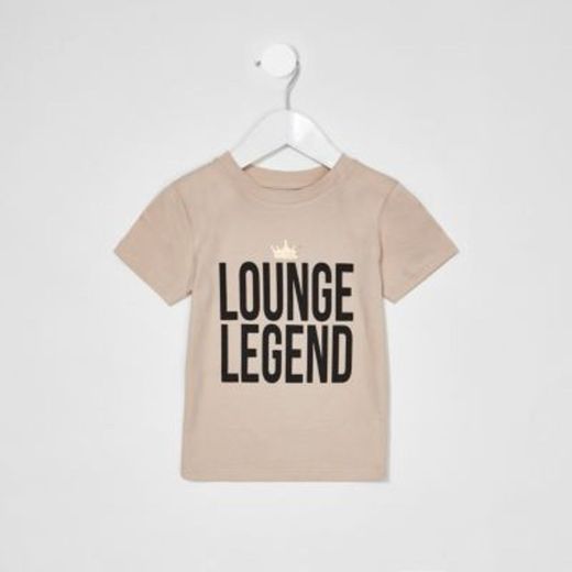 Mini Boys Charity Tee 'Lounge Legend' | River Island