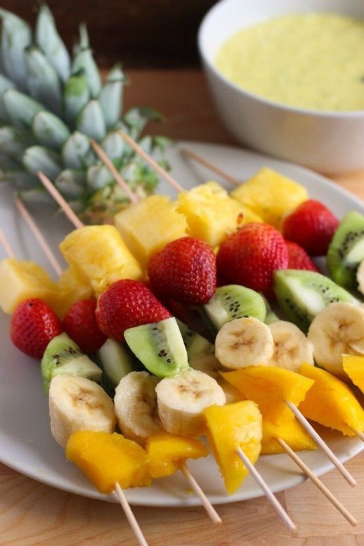 Social Receta de Brochetas de frutas - elgourmet