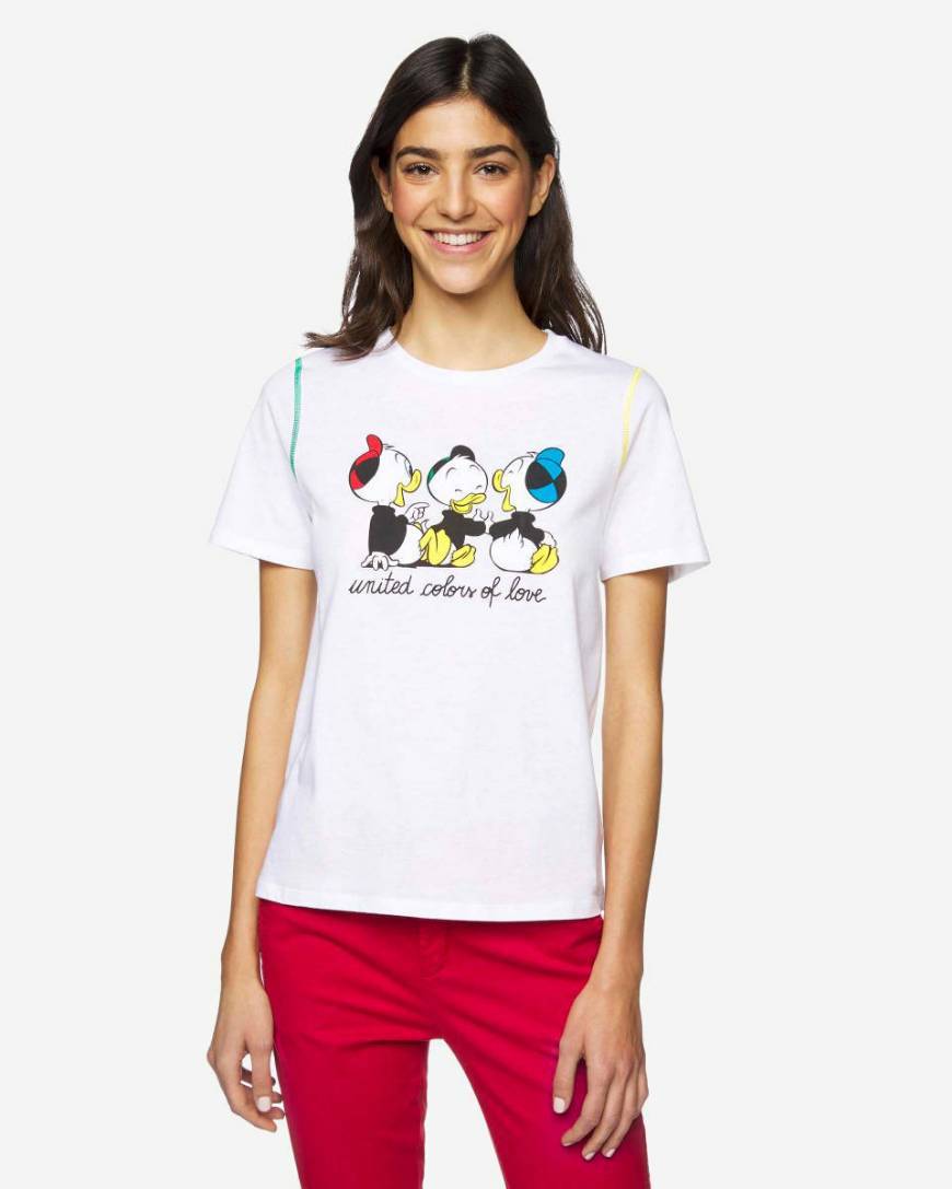 Moda T-shirt "Disney" de manga curta