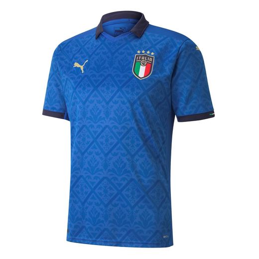 Camisola Oficial FIGC Itália Puma - Azul - Futebol Adulto | Sport Zone