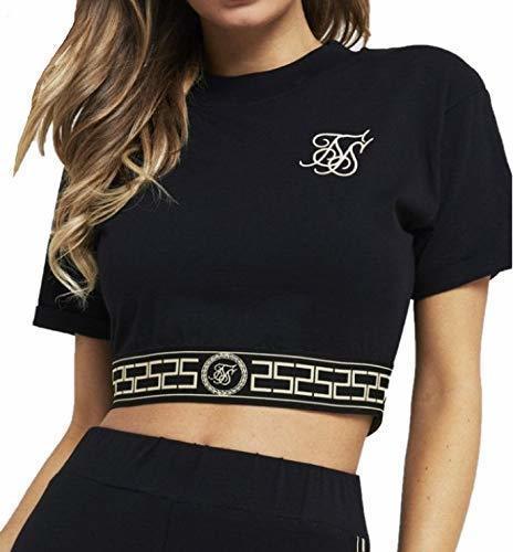 Moda Siksilk Athena Elastic Waist Camiseta Top Mujer