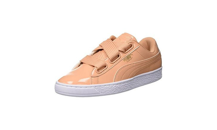 Social Puma Basket Heart Patent Wn's, Zapatillas para Mujer, Naranja