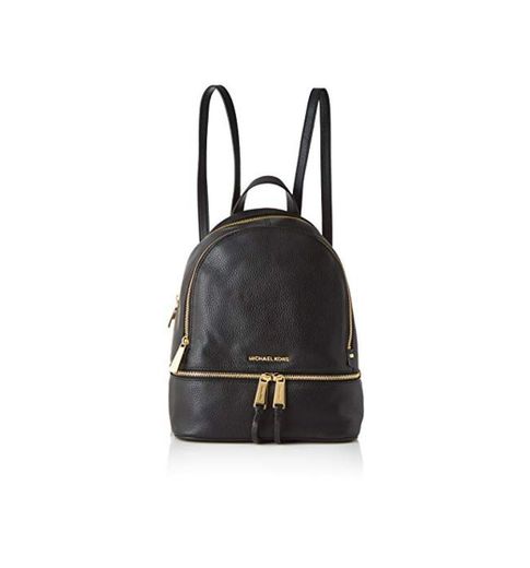 Michael Kors Rhea Zip, Mochila para Mujer, Negro