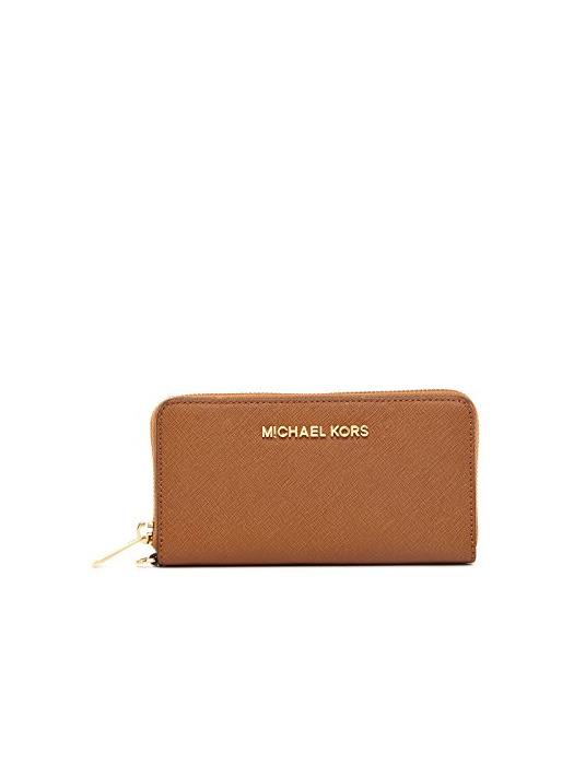 Product Michael Kors Mujer PORTEFEUILLE Jet Set Travel Tech Continental Cartera marrón Talla