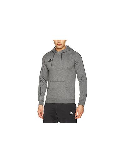 Adidas Core18 Hoody Sudadera con Capucha, Hombre, Gris