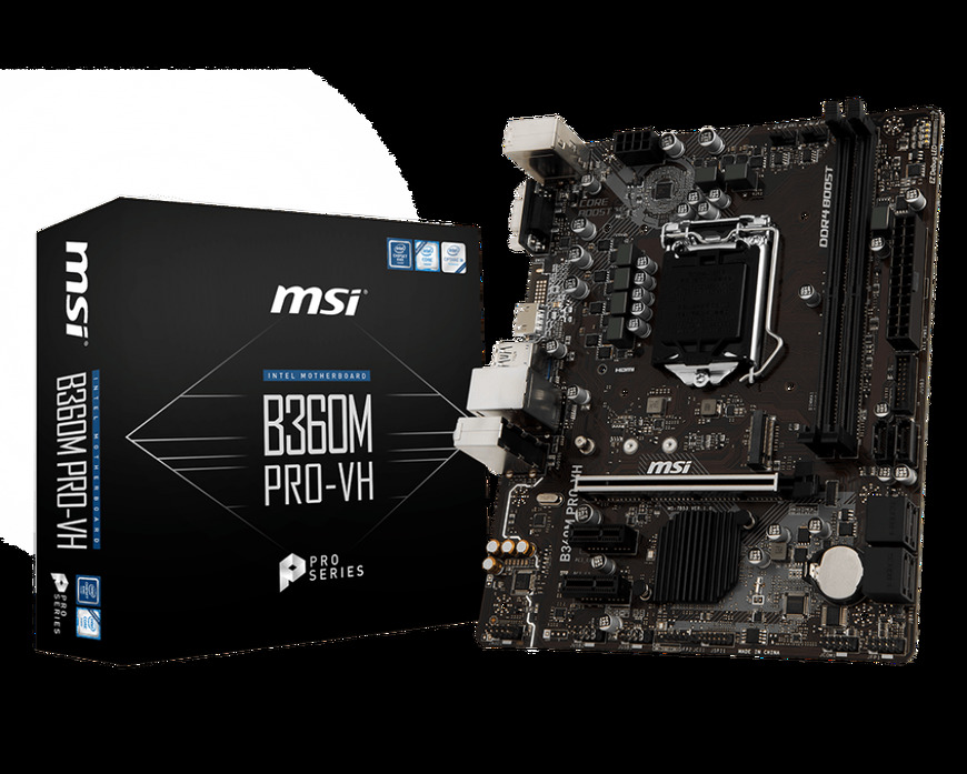 Product Micro ATX MSI B360M PRO VH 