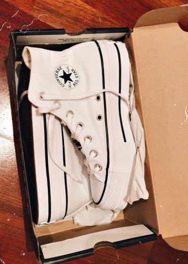 Converse All Star Plataforma Blancas 