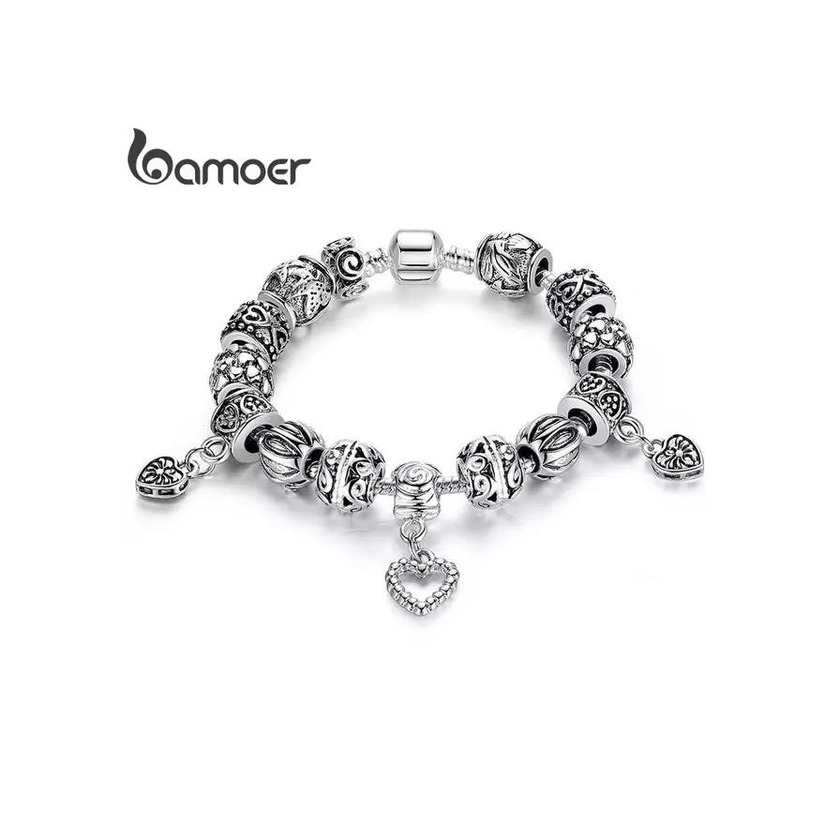 Producto Bamoer pulseira de Prata com pingentes Aliexpress