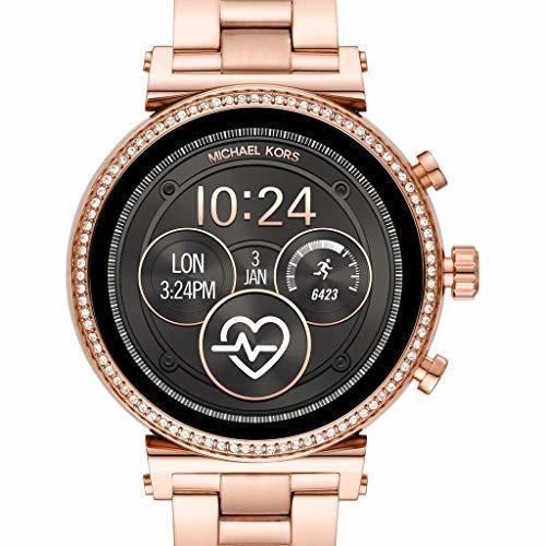 Michael Kors Reloj Analógico-Digital para Mujer Correa en Acero Inoxidable MKT5063