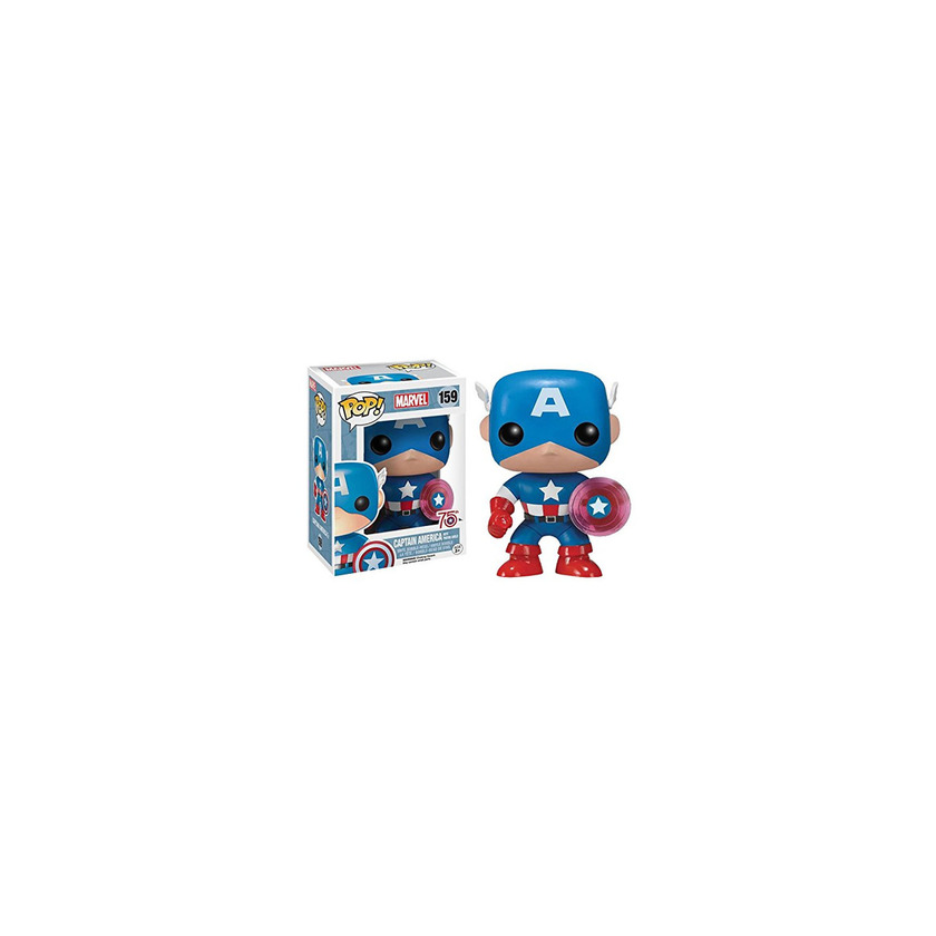 Social Funko- Pop Marvel: Endgame-Captain America w/BrokenShield & Mjolnir Capt A w/BrokenShield&Mjolnir Colctib