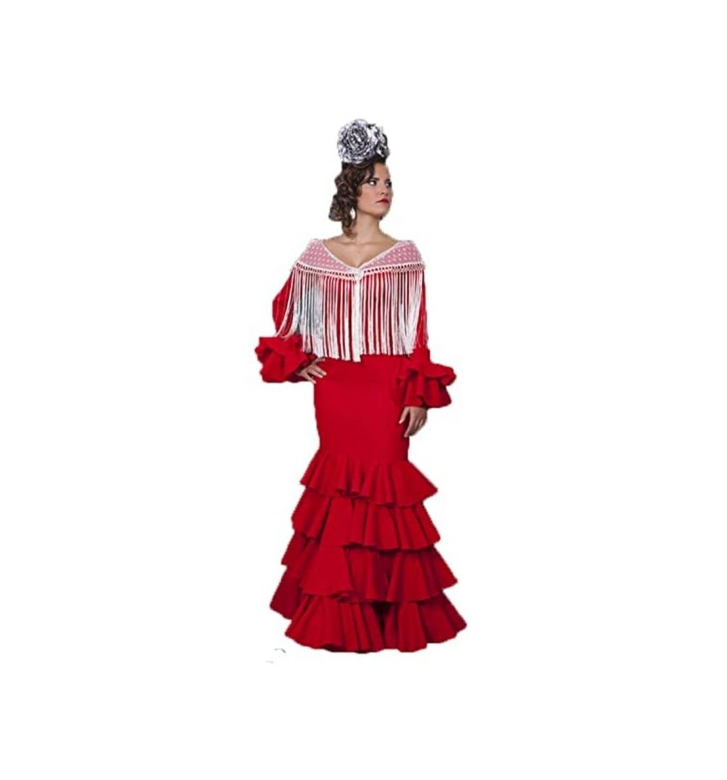 Moda Traje de Flamenca Rojo 