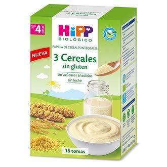 Papilla Biológica 3 Cereales sin gluten 4M HiPP